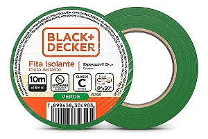 Fita Isolante 10m x 18mm Verde - Black+Decker