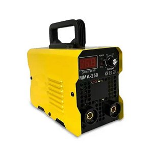 Máquina Inversora de Solda MMA-250 220V Amarela Portátil