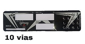 Teclado Ramuza Dcr 15 Preto Com 10 Vias