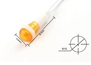 Lâmpada Piloto Bivolt 110v/220v LARANJA