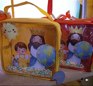 Bolsa Cristal com Pérolas