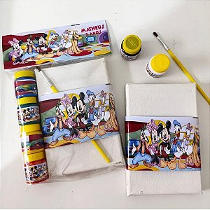 Tela de Pintura com 4 tintas