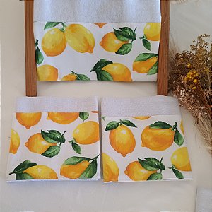 Pano de Prato - Limão Siciliano | Coleção Tons do Pomar
