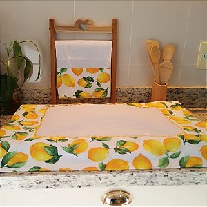 Cobre Fogão Estampa de Limão siciliano