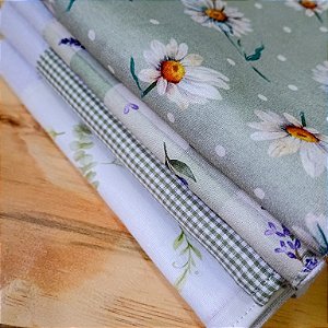 Kit Verde em Harmonia – Panos de Prato com Estampas Variadas
