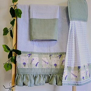 Kit de Cozinha 3 Peças – Lavanda