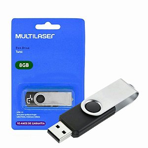 Pendrive Multi TwisT 8 GB - Armazenamento Portátil e Prático