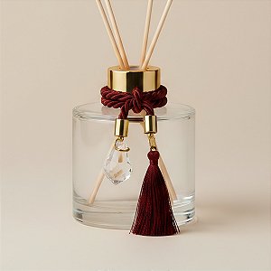 Cordão Decorativo Com Pompom E Pingente Pião - Marsala Com Ouro - 33,5cm - 1 unidade - Rizzo