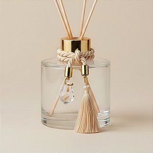 Cordão Decorativo Com Pompom E Pingente Pião - Bege Com Ouro - 33,5cm - 1 unidade - Rizzo