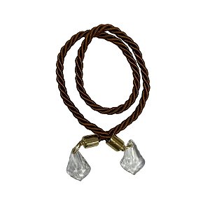 Cordão Decorativo Com Pingente Pião - Castor Com Ouro - 33,5cm - 1 unidade - Rizzo