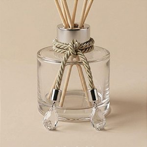 Cordão Decorativo Com Pingente Gota - Caqui Com Prata - 33,5cm - 1 unidade - Rizzo