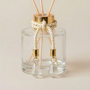 Cordão Decorativo Com Pingente Pião - Champanhe Com Ouro - 33,5cm - 1 unidade - Rizzo