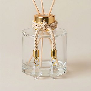 Cordão Decorativo Com Pingente Pião - Bege Com Ouro - 33,5cm - 1 unidade - Rizzo