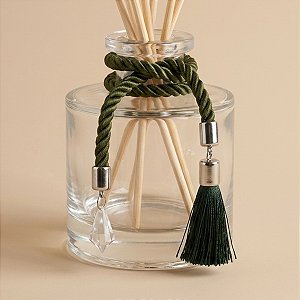 Cordão Decorativo - Verde Pingente Cônico e Pompom - 32cm - 1 unidade - Rizzo