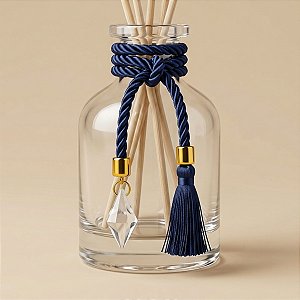 Cordão Decorativo - Azul Marinho Pingente e Pompom - 32cm - 1 unidade - Rizzo