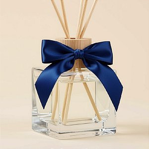 Laço Perfeito de Fita de Cetim com Lacre Prático - Azul Intenso - G 11x13cm - 3 unidades - Cromus - Rizzo