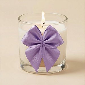Lacinho de Fita de Cetim Lilas 38mm - 7,6cm - Cor 245 - 6 unidades - Progresso - Rizzo