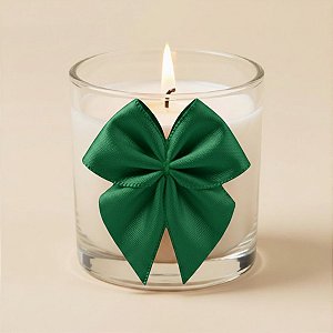 Lacinho de Fita de Cetim Verde Bandeira 38mm - 7,6cm - Cor 217 - 6 unidades - Progresso - Rizzo