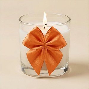 Lacinho de Fita de Cetim Laranja 38mm - 7,6cm - Cor 066 - 6 unidades - Progresso - Rizzo