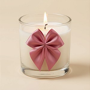 Lacinho de Fita de Cetim Rosa Velho 22mm - 5cm - Cor 1143 - 12 unidades - Progresso - Rizzo