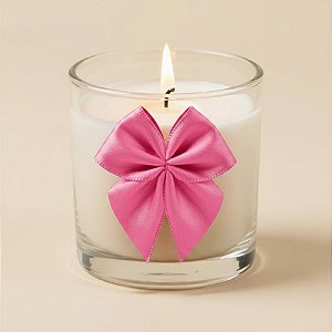Lacinho de Fita de Cetim Rosa Bebe 22mm - 5cm - Cor 310 - 12 unidades - Progresso - Rizzo