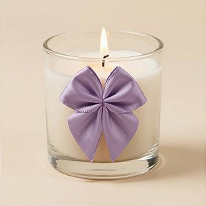 Lacinho de Fita de Cetim Lilas 22mm - 5cm - Cor 245 - 12 unidades - Progresso - Rizzo