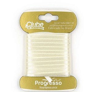 Fita em Cetim - Cor 311 Champagne - 10 m x 4 mm - 1 unidade - Fitas Progresso - Rizzo