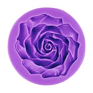 Molde de Silicone - Flor Rosa - 9cm - 1 unidade - Prime Chef - Rizzo