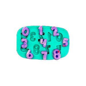 Molde de Silicone Cód. 249 - Números Pequenos - 1 unidade - Mazulli - Rizzo