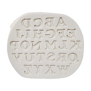 Molde De Silicone - 48 - Alfabeto - 1 unidade - Mazulli - Rizzo