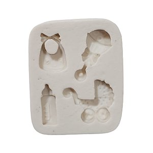 Molde De Silicone - 1679 - Kit Bebe - 1 unidade - Mazulli - Rizzo