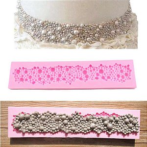 Molde de silicone Perolas S11 Molds Planet Rizzo Confeitaria