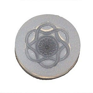 Molde de silicone Botão Mandala Ref. 48 Flexarte
