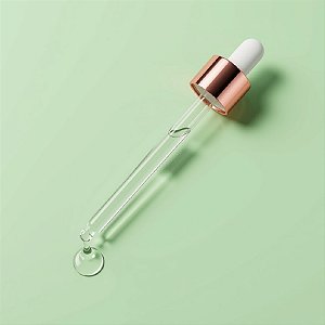 Conta Gotas Prime - Rosé e Branco - Rosca 18/410 - 12cm - 1 unidade - Rizzo