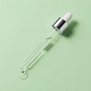 Conta Gotas Prime - Prata e Branco - Rosca 18/410 - 12cm - 1 unidade - Rizzo