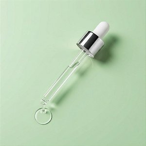 Conta Gotas Prime - Prata e Branco - Rosca 18/410 - 10,3cm - 1 unidade - Rizzo