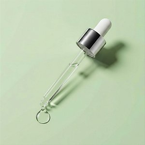 Conta Gotas Prime - Prata e Branco - Rosca 18/410 - 9,9cm - 1 unidade - Rizzo