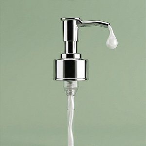 Válvula Bico de Pato - Elegance Prata Metalizada - Rosca 28/410 - 21cm - 1 unidade - Rizzo