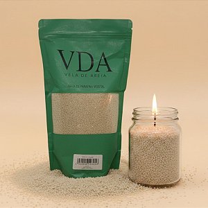 Cera Vegetal Areia Pronta para Vela - Bege - 500g - 1 unidade - Rizzo