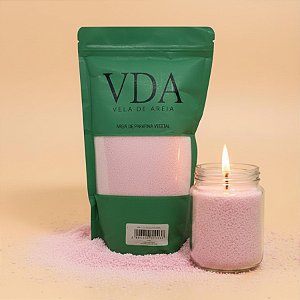 Cera Vegetal Areia Pronta para Vela - Rosa - 500g - 1 unidade - Rizzo