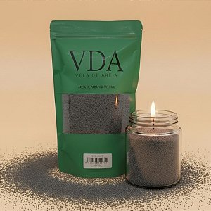 Cera Vegetal Areia Pronta para Vela - Cinza - 500g - 1 unidade - Rizzo