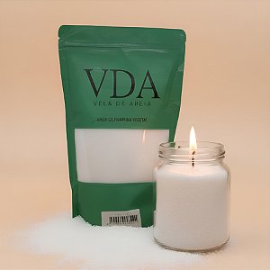 Cera Vegetal Areia Pronta para Vela - Branco - 500g - 1 unidade - Rizzo