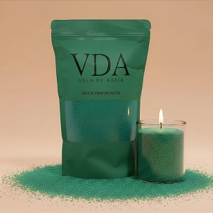 Cera Vegetal Areia Pronta para Vela - Verde - 500g - 1 unidade - Rizzo