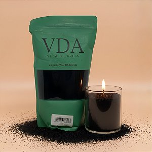 Cera Vegetal Areia Pronta para Vela - Preto - 500g - 1 unidade - Rizzo