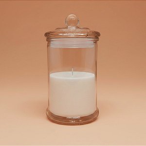 Pote de Vidro com Tampa - 7,5x15cm - 350ml - 1 unidade - Rizzo