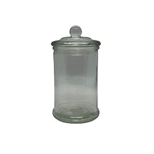Pote de Vidro com Tampa - 7,5x15cm - 350ml - 1 unidade - Rizzo