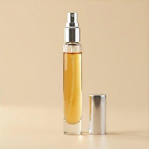 Frasco de Vidro Redondo com Tampa Spray Prata - 10ml - 1 unidade - Rizzo