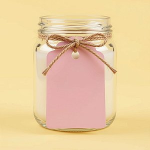 Tag Decorativa Rosa Claro - 4,5x7cm - 10 unidades - Rizzo