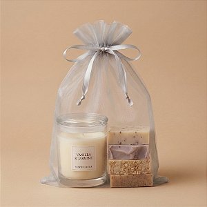 Saquinho de Organza - Cinza - 17x30cm - 10 unidades - Rizzo