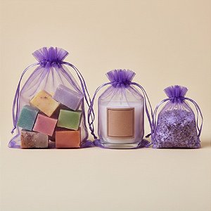 Saquinho de Organza - Roxo - 10 unidades - Rizzo